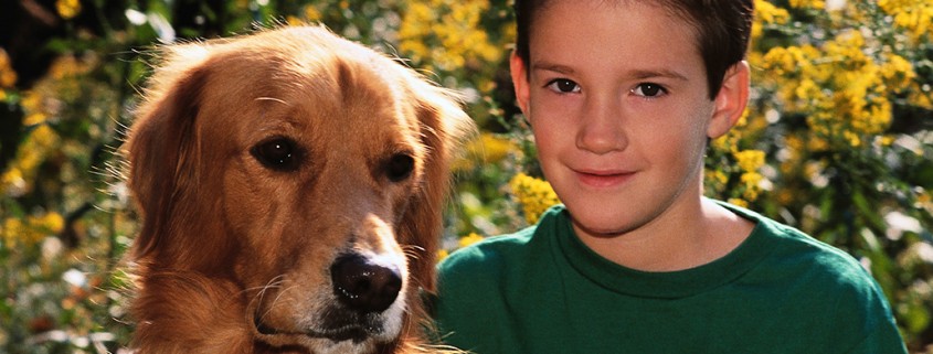 boy and dog