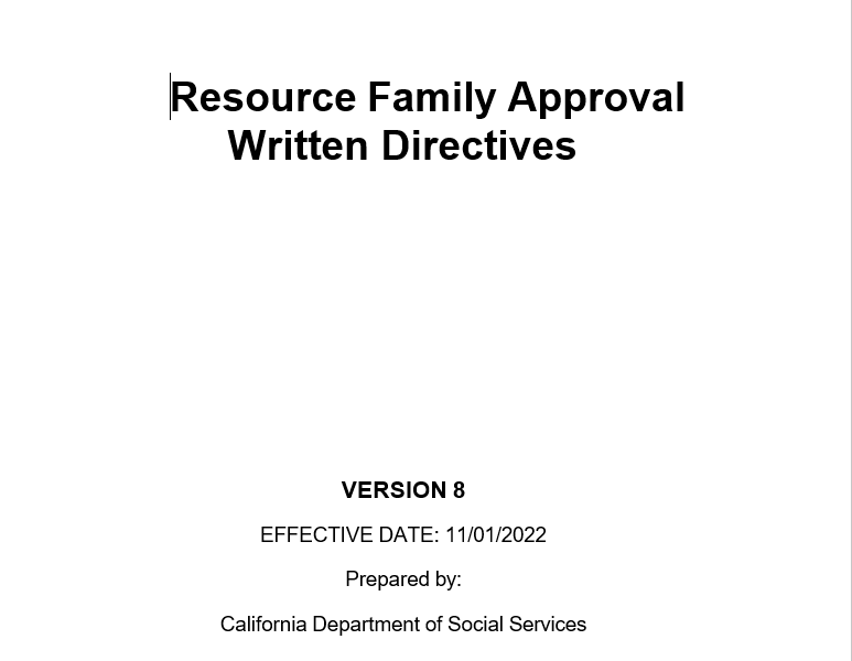 Online | Southeast Support Group: Understanding RFA and the Written Directives
