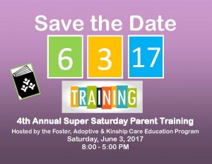Save the Date Super Saturday 2017 flyer
